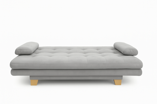 SOFA CAMA PRAGA - SUIZA GRIS PLATA ANTIFLUIDO