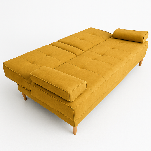 SOFA CAMA MONTREAL - NOBUCK AMARILLO ANTIFLUIDO