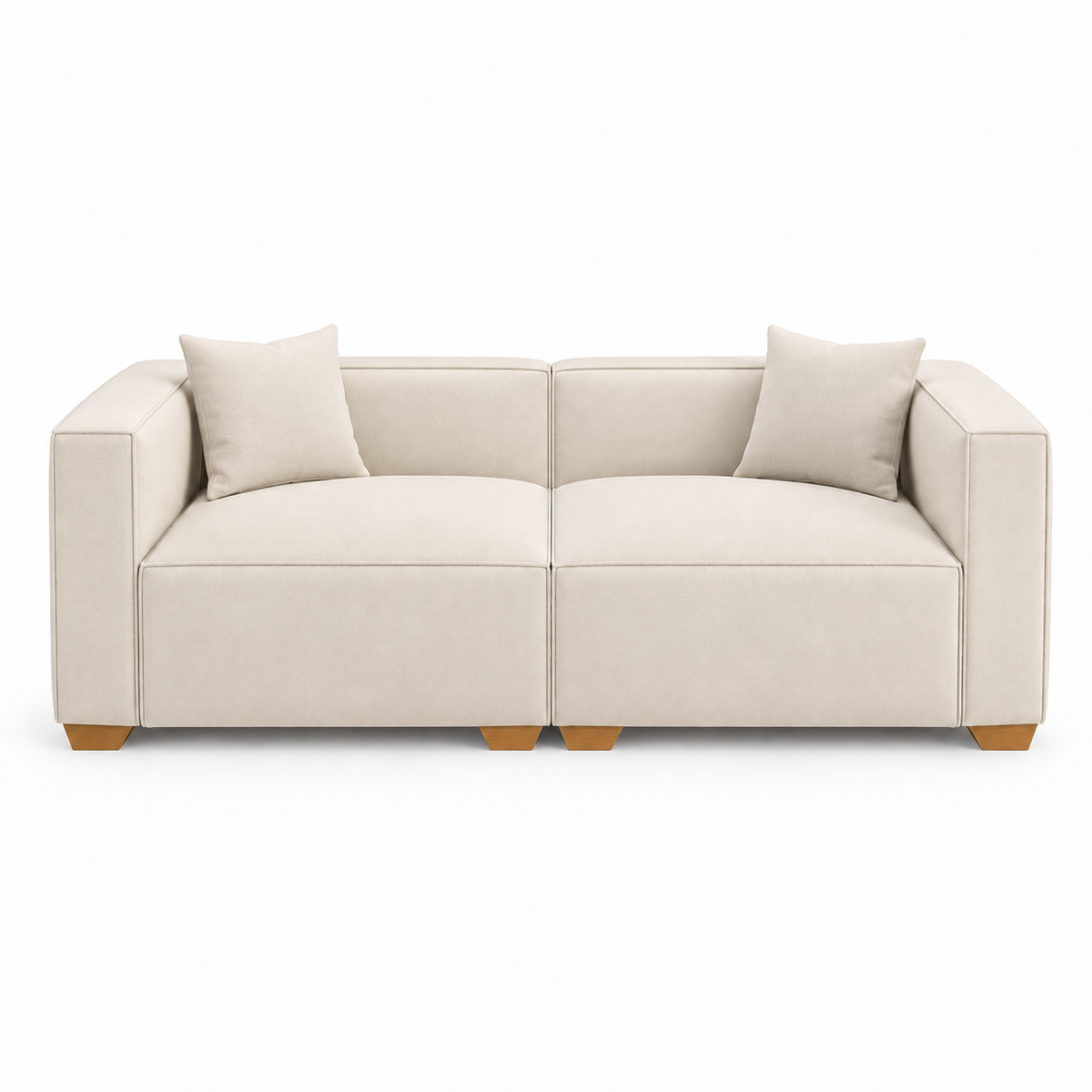 SOFA NAPOLES 2 PUESTOS - CABA SAND ANTIFLUIDO
