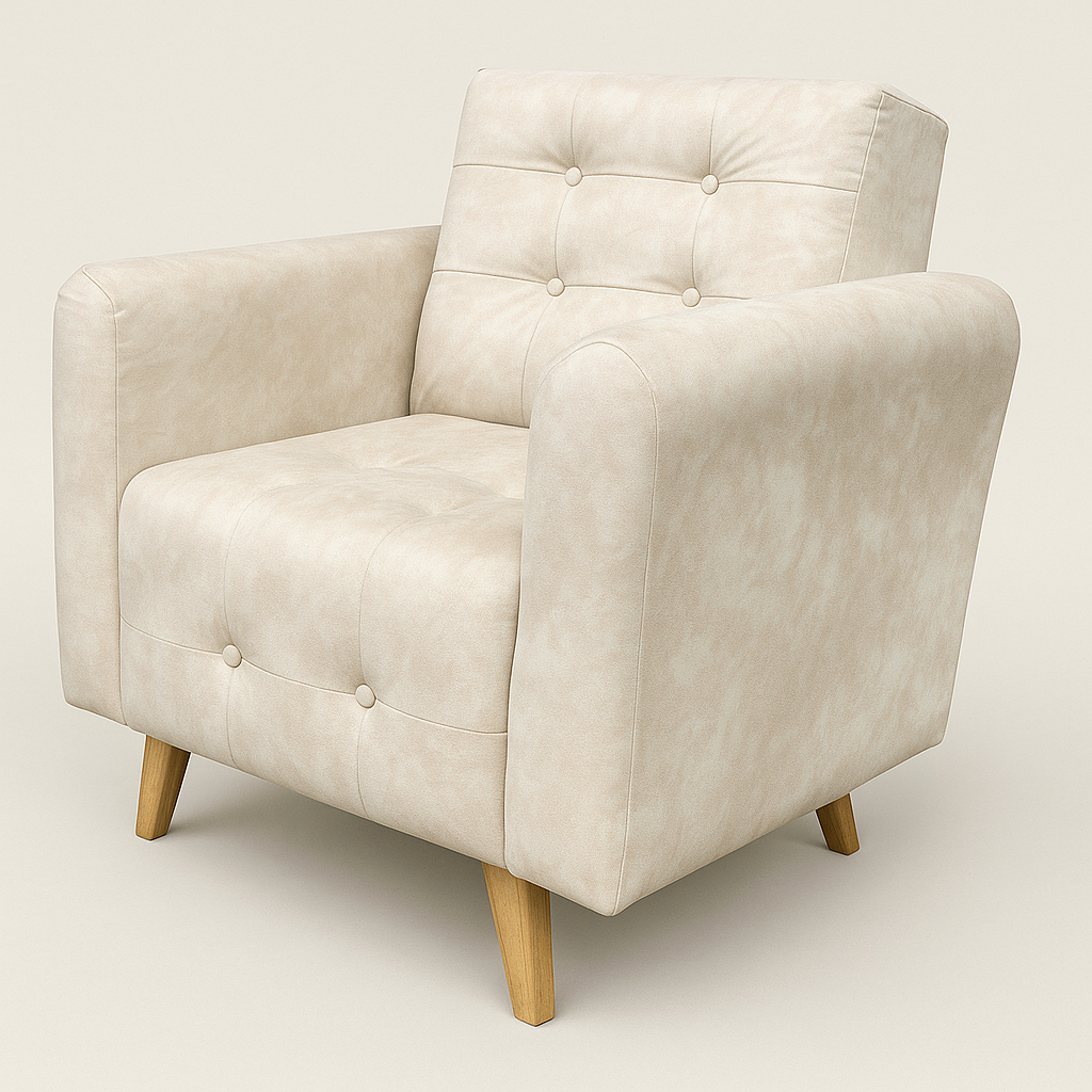 POLTRONA LISBOA - NOBUCK PLUS MARFIL ANTIFLUIDO