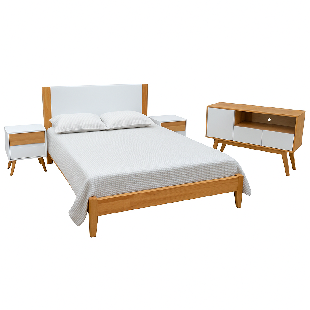 COMBO DORMITORIO DAKAR CON COLCHON