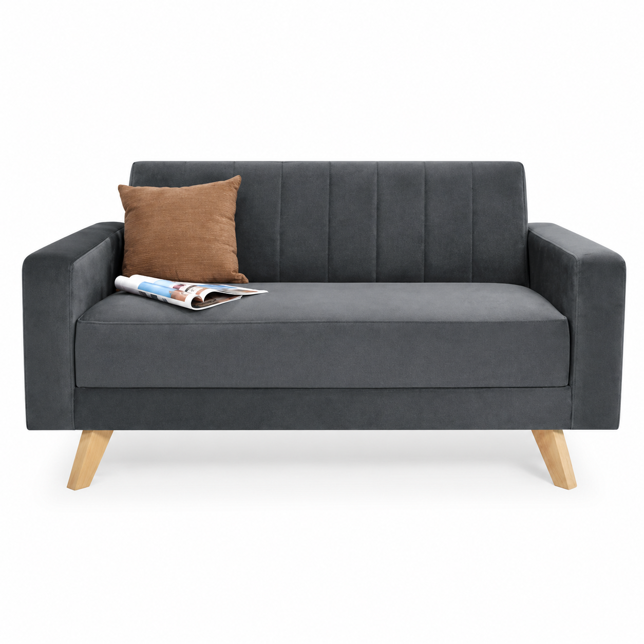SOFA PORTUGAL 3 PUESTOS - KATAR GRIS ANTIFLUIDO