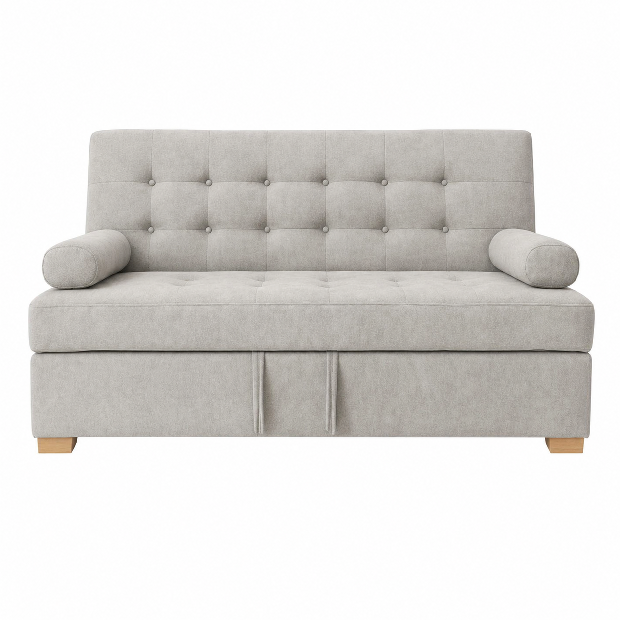 SOFA CAMA OSLO - SUIZA GRIS PLATA ANTIFLUIDO