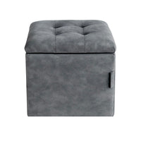 PUFF BAUL ORIENTAL - NOBUCK PLUS GRIS ANTIFLUIDO