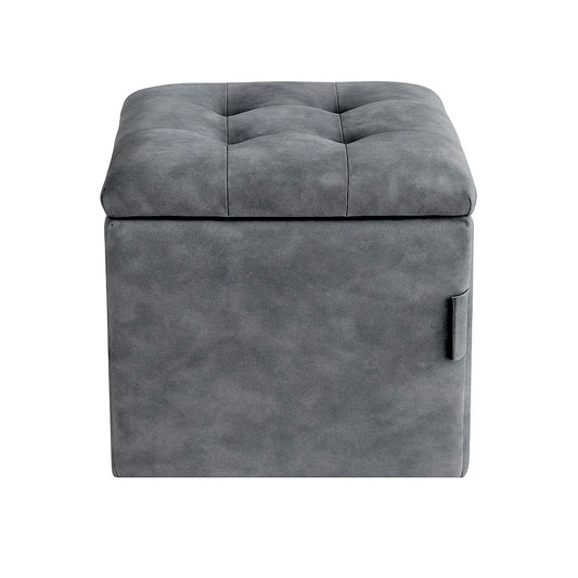 PUFF BAUL ORIENTAL - NOBUCK PLUS GRIS ANTIFLUIDO