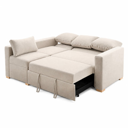 SALA CAMA BOSTON REMOVIBLE - CUSCO MARFIL ANTIFLUIDO