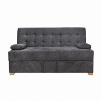 SOFA CAMA OSLO - NOBUCK PLUS GRIS ANTIFLUIDO