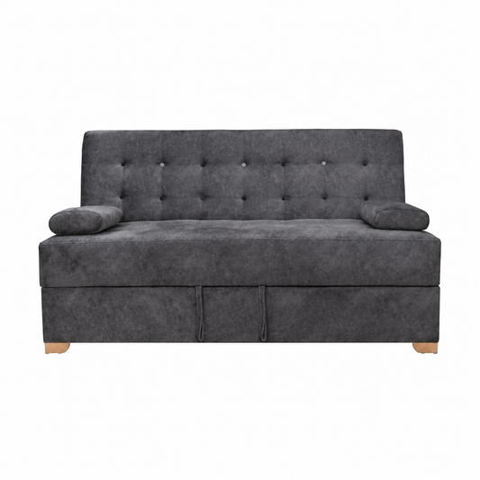 SOFA CAMA OSLO - NOBUCK PLUS GRIS ANTIFLUIDO