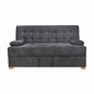 SOFA CAMA OSLO - NOBUCK PLUS GRIS ANTIFLUIDO