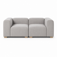 SOFA ONIX 2 PUESTOS - SALEM PLATA ANTIFLUIDO