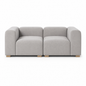 SOFA ONIX 2 PUESTOS - SALEM PLATA ANTIFLUIDO