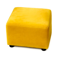 PUFF CUADRADO - NOBUCK PLUS AMARILLO ANTIFLUIDO