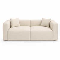 SOFA NAPOLES 2 PUESTOS - CABA SAND ANTIFLUIDO