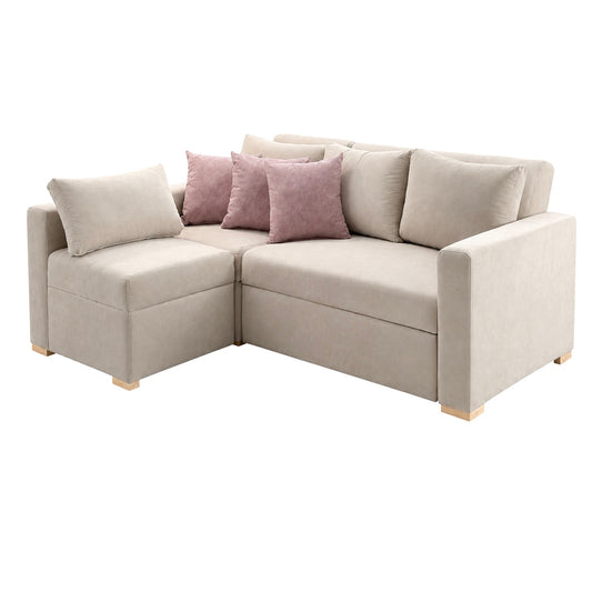 SALA CAMA BOSTON REMOVIBLE - CUSCO MARFIL ANTIFLUIDO
